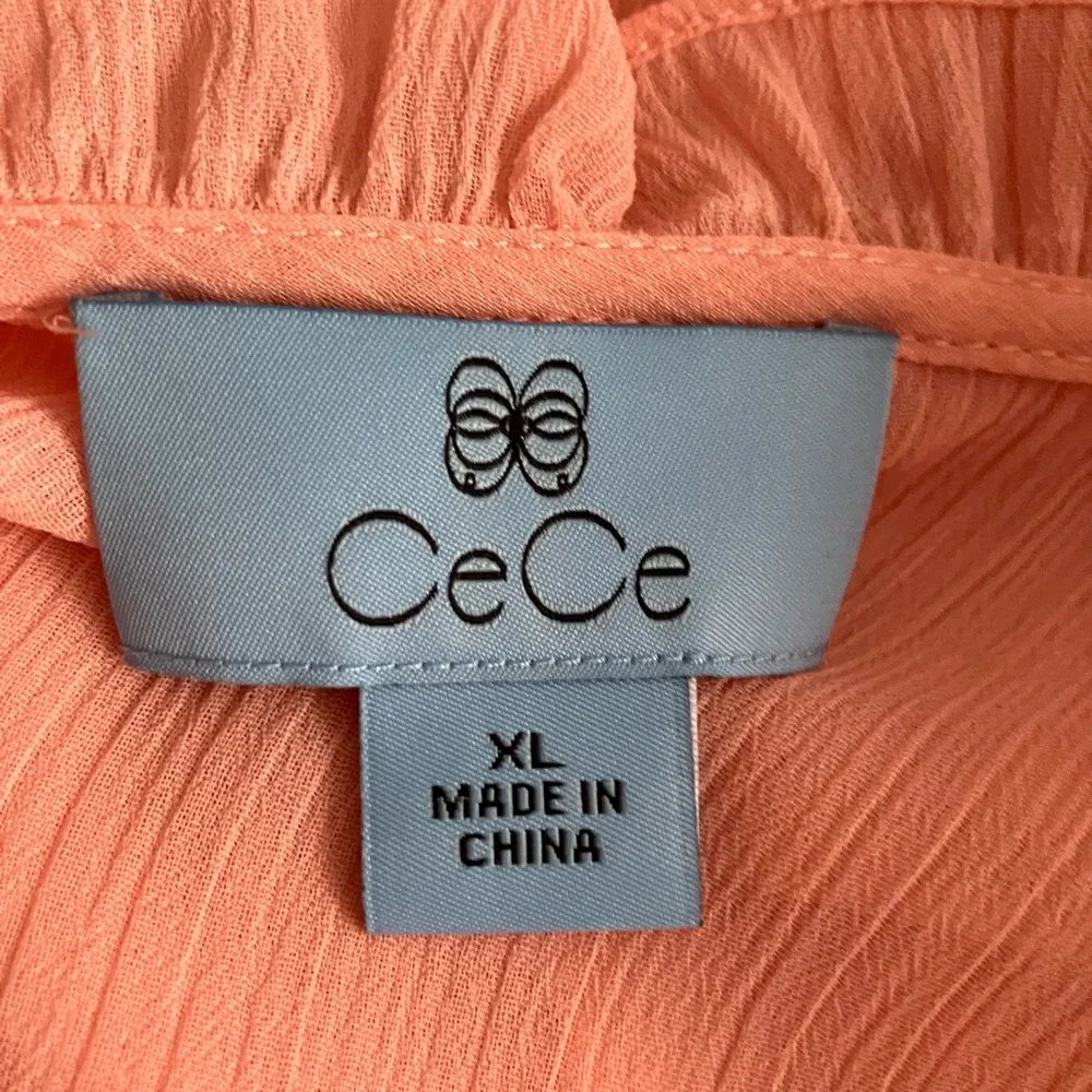 CeCe Coral Ruffled Blouse - Picture 3 of 3